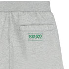 Boys Grey Logo Shorts, 1, hi-res